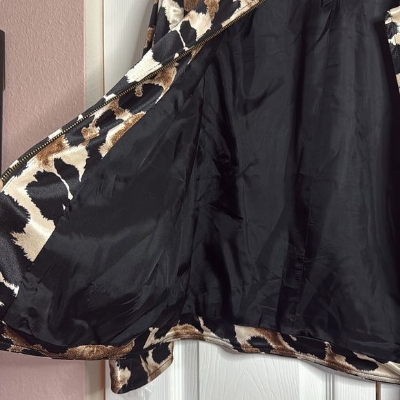 Anthracite by Muse satin Leopard Print Jacket size 14 - Picture 5 of 7